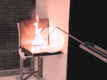 EN 45545b Rail seat burn test